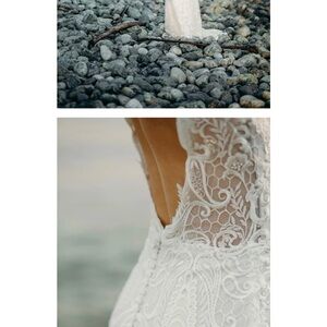 Elegant Lace Wedding Dress in White